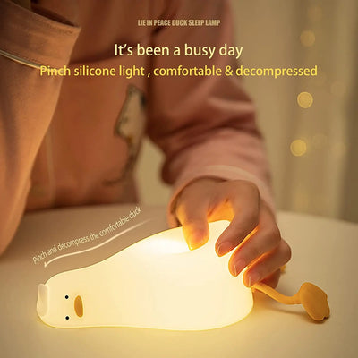 LED Lying Flat Duck Night Light