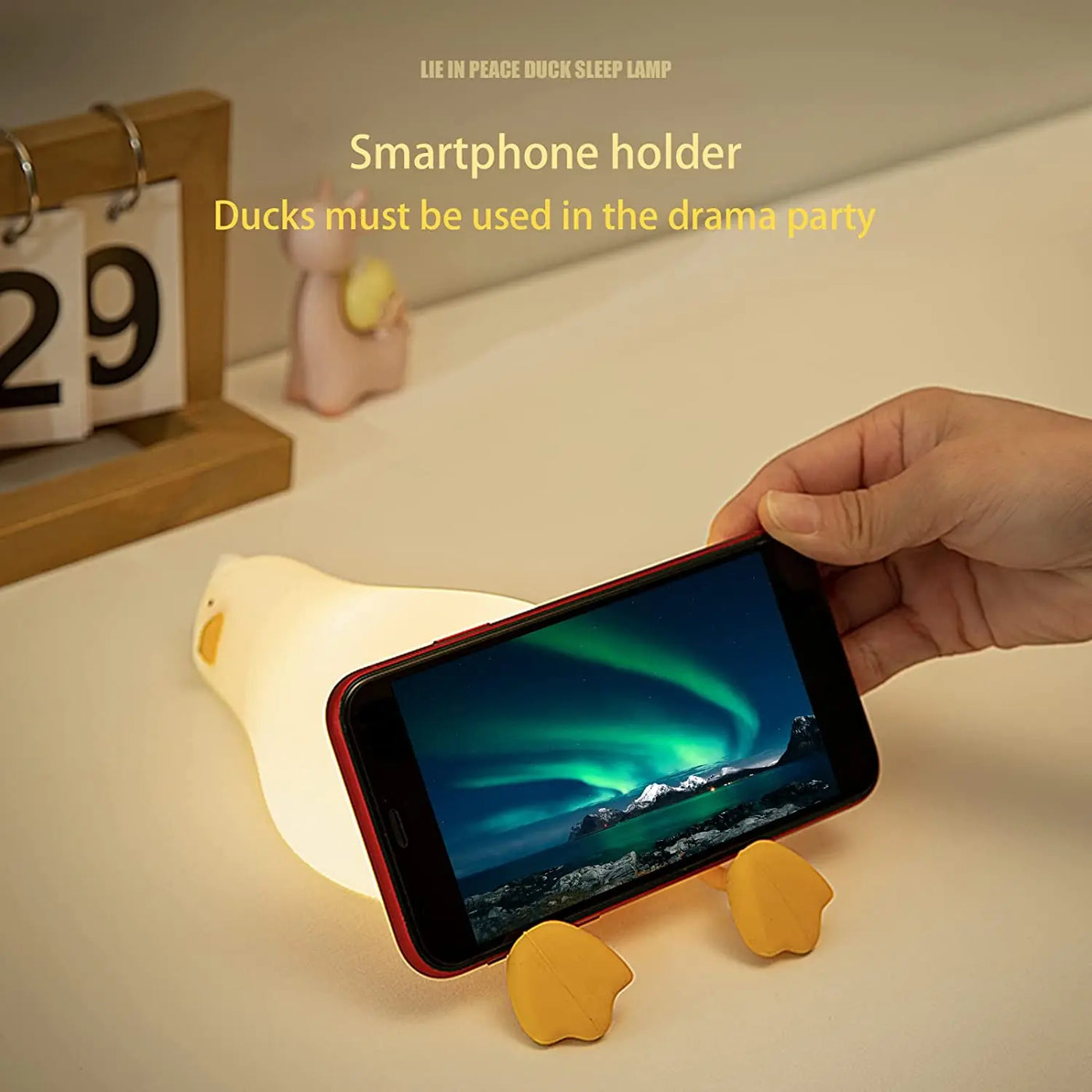 LED Lying Flat Duck Night Light